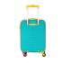 American Tourister Trolley Bag for Travel|Splash 55 Cms Polycarbonate Hardsided Small Cabin Luggage Bag|Speed_Wheel 8 Wheel Suitcase for Travel|Trolley Bag for Travelling, Coral/Teal