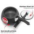 Hawkins Contura Black Stainless Steel Inner Lid Pressure Cooker, 2 Litre, Black (Cb20), 2 Liter