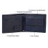 URBAN FOREST Dakota Dark Blue Leather Wallet for Men