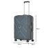American Tourister Krossplus 68Cm Polycarbonate Hard-Sided Spinner Medium Check-In Luggage, Suitcase, Trolley Bag (Dark Slate)
