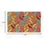 Onlymat Coir Doormat for Entrance, Non Slip Door Rectangular Rug with Heavy Duty PVC Backing, Perfect for Indoor-Outdoor Use with Abstract Design Print, Multicolor, 29.53
