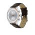 Titan Quartz Multifunction Silver Dial Leather Strap Watch for Men-NS1733KL02/NT1733KL02