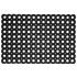 Onlymat Drainage Rubber Anti-Fatigue, Durable, Non-Slip Entrance Rubber Rug for Indoor and Outdoor Use Door Mat, Set of 3 (45 x 75 cm) Black