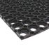 Onlymat Drainage Rubber Anti-Fatigue, Durable, Non-Slip Entrance Rubber Rug for Indoor and Outdoor Use Door Mat, Set of 3 (45 x 75 cm) Black