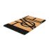 Onlymat Natural Coir, Modern Home Printed Doormat (Beige & Black) with Backing and Long-Lasting, Heavy Duty, Large & Thick Entryway Rug for Indoor & Covered Door Entrances (75cm x 45cm)
