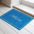 Onlymat Welcome Printed (Light Blue) Anti-Slip Rectangular Doormat Entryway Rug for Outdoor Entrance Home Multipurpose Mats Floor Door Hall Drawing Room Living Room (75cm x 45cm)