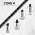 RENEE Core 4, 4-in-1 Makeup Brush, a Multipurpose Wand With 2 Eyeshadows, Lip & Eyebrow Brush - Hassle-free & Multi-functionality for Full Face Application in One Handy Applicator