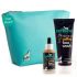 mCaffeine Must-Have Coffee Face Duo | Free All Purpose Teal Pouch | Deep Cleanser, Reduces Puffiness | Face Wash, Face Serum