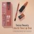 Swiss Beauty Line & Fine Lip Duo with Lip Liner & HD Matte Lipstick |Matte Finish |Long-Lasting | Non-Drying | 3.2gm