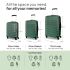 American Tourister Barcelona 69 cms Medium Hardside Check-in Suitcase with a Multi-Stage Telescopic Trolly & Pack Smart Interiors - Forest Green