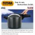 Hawkins Futura 9 Litre Pressure Cooker, Hard Anodised Pressure Cooker, Big Cooker, Black (FP90)