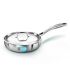 Hawkins Pro 22 cm Frying Pan, Triply Stainless Steel Fry Pan with Stainless Steel Handle, Silver (PSF22)