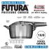 Futura Stainless Steel 4L Pressure Cooker Induction Compatible