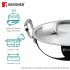 BERGNER Tripro TriPly Stainless Steel 24cm Deep Kadai with Lid, 3 L Kadhai, Durable Stay Cool Handles, Heavy Bottom, Metal Spatula Friendly - Induction Base and Gas Ready (5-Year Warranty
