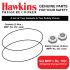 Hawkins Rubber Gasket 2 Units For 1.5liter Pressure Cooker And 2 Units Of Safety Valve, Assorted