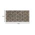 Onlymat Coir Doormat for Entrance, Non Slip Door Rectangular Rug with Heavy Duty PVC Backing, Perfect for Indoor-Outdoor Use with Geometrical Imprint, Multicolor, 29.53