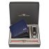 URBAN FOREST Rakhi Gift Hamper for Brother - Classic Blue Men's Leather Wallet, Black Keyring and Rakhi Combo Gift Set for Brother - 4548