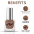 RENEE Glitterati Nail Paint - Rose Beige 10ml | Quick Drying, Glittery Finish, Long Lasting, Chip resisting Formula with High Glitter & Full Coverage | Acetone & Paraben Free
