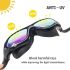 Cable World® Big Frame Competition Swim Goggles with Free Protective Case Pro Anti fog Protection Clear Anti-UV Swimming Goggles with Adjustable Strap, Free Ear Plugs and Nose Cap