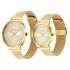 Titan Men Stainless Steel Analog Gold Dial Watch-18062648Ym01, Band Color-Gold