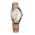 Titan Purple Secluded Quartz Analog Rose Gold Dial with Rose Gold Plating Stainless Steel Strap Watch for Women