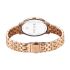 Titan Purple Secluded Quartz Analog Rose Gold Dial with Rose Gold Plating Stainless Steel Strap Watch for Women