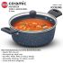 Hawkins Ceramic Nonstick Cook n Serve Bowl with Glass Lid, 3 Litre, Induction Pot, Granite Casserole (ICCB30G)