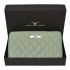 URBAN FOREST Grace Quilted Mint Green Leather Wallet/Clutch for Women