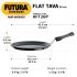 Futura Hard Anodised Flat Tava 26 cm, 4.88 mm with Plastic Handle