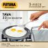 Hawkins Futura 3 Pieces Cookware Gift Set - Hard Anodised Tava, Frying Pan and Kadhai with Stainless Steel Lid, Black (24HAGP)
