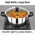 Hawkins 2 Litre Cook n Serve Casserole, Stainless Steel Saucepan with Glass Lid, Induction Pan, Sauce Pan for Cooking and Serving, Black (SSCB20G)