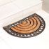 Onlymat Non-Slip Half Round Rubber Moulded Coir Mat, 40x60cm,Anti-Slip