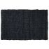 Onlymat Black Jute, Anti Slip, Runner Rug Eco-Friendly Handwoven Meditation Carpet for Bedside Living Room Home Decor 60 x 90 cm