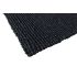 Onlymat Black Jute, Anti Slip, Runner Rug Eco-Friendly Handwoven Meditation Carpet for Bedside Living Room Home Decor 60 x 90 cm