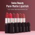 Swiss Beauty Pure Matte Creamy Lipstick | Non-drying, Highly pigmented Lipstick | Shade- Café Mocha, 3.8gm|