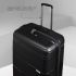URBAN FOREST Phoenix Black Polypropylene Hard-Sided 55cm Carry-on and 78cm Check-in Trolley Luggage Set