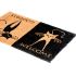 Onlymat Welcome Dual Theme Printed Anti-Slip Rectangular Doormat with Cat Design Entryway Rug Natural Coir Material, PVC Backing for Outdoor Entrance Home Multipurpose Mats Floor Door Hall Drawing Room Living Room (75cm x 45cm)