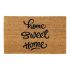 Onlymat Home Sweet Home Funny Printed Anti-Slip Rectangular Shaped Entryway Rug Natural Coir Material with PVC Backing (Beige and Black,75cm x 45cm x 1.5 cm)
