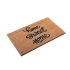 Onlymat Home Sweet Home Funny Printed Anti-Slip Rectangular Shaped Entryway Rug Natural Coir Material with PVC Backing (Beige and Black,75cm x 45cm x 1.5 cm)