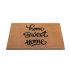 Onlymat Home Sweet Home Funny Printed Anti-Slip Rectangular Shaped Entryway Rug Natural Coir Material with PVC Backing (Beige and Black,75cm x 45cm x 1.5 cm)