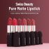 Swiss Beauty Pure Matte Creamy Lipstick | Non-drying, Highly pigmented Lipstick | Shade- Peach, 3.8gm|