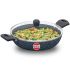 Hawkins Nonstick Pro Pasta Pan, 28 cm Diameter, Induction Frying Pan, Granite Fry Pan, Blue (ICP28G)