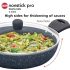 Hawkins Nonstick Pro Pasta Pan, 28 cm Diameter, Induction Frying Pan, Granite Fry Pan, Blue (ICP28G)
