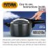 Hawkins Futura 6 Litre Pressure Cooker, Hard Anodised Inner Lid Pressure Cooker, Induction Cooker, Pan Cooker, Black (IFP60)