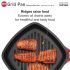 Hawkins 26 cm Grill Pan, Non Stick Die Cast Grilling Pan with Glass Lid, Square Grill Pan for Gas Stove, Ceramic Coated Pan, Roast Pan, Red (IGP26G)