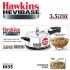 Hawkins Aluminium 3.5 Litre Hevibase Pressure Cooker,Induction Inner Lid Cooker,Silver(Ih35)