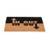 Onlymat IN-OUT Printed Anti-Slip Doormat (Beige and Black) Rectangular Shaped Entryway Rug Natural Coir Material with PVC Backing (75 x 45 x 1.5 cm)