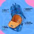 American Tourister Chupa Chups, 22L Volume School Backpack with Front Organizer and Spacious Interiors for Girls & Boys - Blue Cola