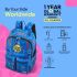 American Tourister Chupa Chups, 22L Volume School Backpack with Front Organizer and Spacious Interiors for Girls & Boys - Blue Cola
