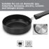 Hawkins Futura 16 cm Frying Pan, Non Stick Fry Pan, Induction Omelette Pan, Small Frying Pan, Black (INF16)